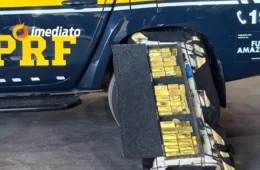 PRF apreende cerca de 36 kg de ouro, avaliados em R$ 25 milhões, escondidos em veículo na BR-174, em Boa Vista