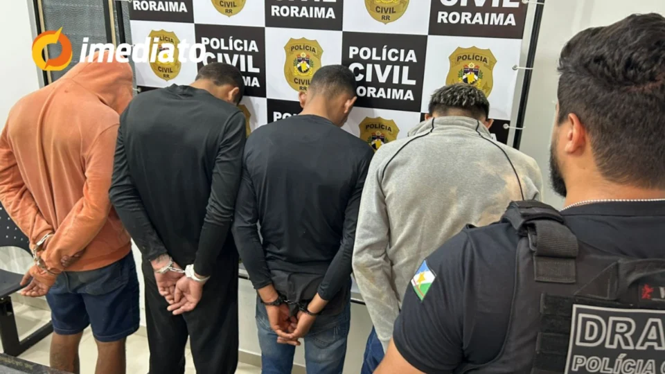 VÍDEO: Quatro suspeitos de envolvimento em sequestro de idoso são presos em operação integrada em Roraima