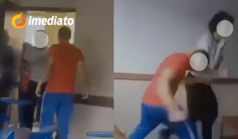 VÍDEO: alunos se agridem com socos dentro de sala de aula no bairro Compensa, em Manaus