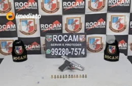 ROCAM prende homem armado na comunidade Nossa Senhora de Fátima 1 após denúncia anônima