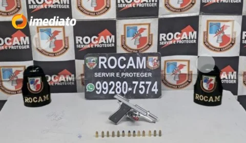 ROCAM prende homem armado na comunidade Nossa Senhora de Fátima 1 após denúncia anônima