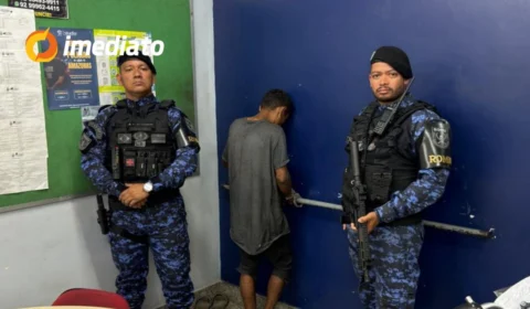 Foragido por tráfico de drogas é preso pela ROMU durante patrulhamento no bairro Compensa, em Manaus