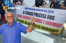 Servidores da Saúde de João Pessoa realizam protesto por revisão do PCCR, reajuste salarial e melhores condições de trabalho