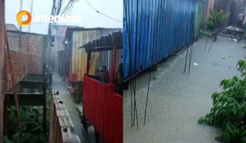 Moradores do Beco Bom Jesus, pedem drenagem de igarapé após constantes alagações no Zumbi dos Palmares