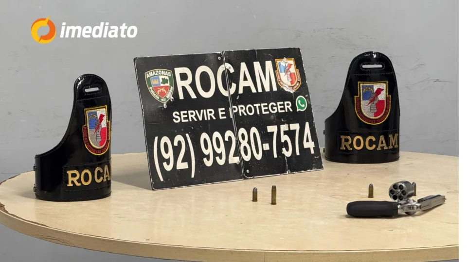 Homem abandona arma ao fugir de abordagem da ROCAM em kitnets, bairro Tancredo Neves