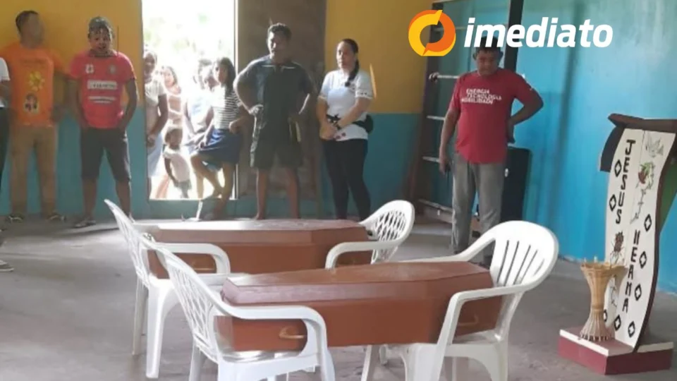 Tragédia em Barreirinha: crianças indígenas desmembradas pelo irmão são veladas em comunidade