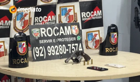 ROCAM apreende arma e celulares durante ação na comunidade Santa Inês
