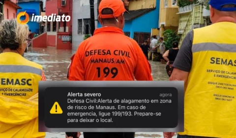 Chegou aí: Defesa Civil emite alerta de forte chuva em Manaus