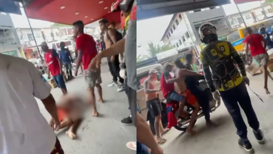 Veja o momento em que filho que matou a própria mãe é capturado e morto pelo “Tribunal do Crime”