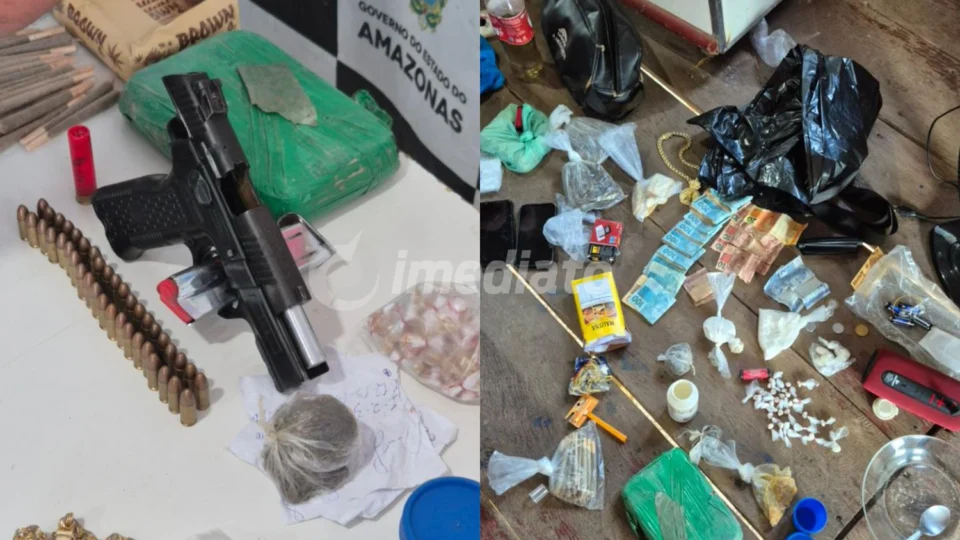 Polícia Civil prende suspeitos de comandar tráfico de drogas e transportar entorpecentes por rios em Caapiranga