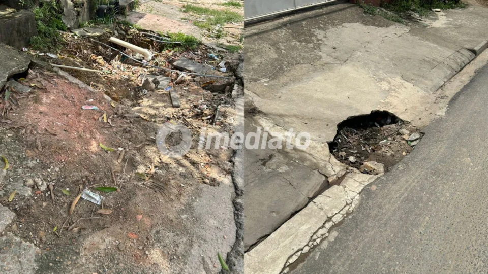 Moradores denunciam serviço mal feito da Prefeitura e cobram reparos em ruas esburacadas na Compensa 3