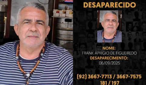 Polícia Civil divulga imagem de homem desaparecido na zona sul de Manaus