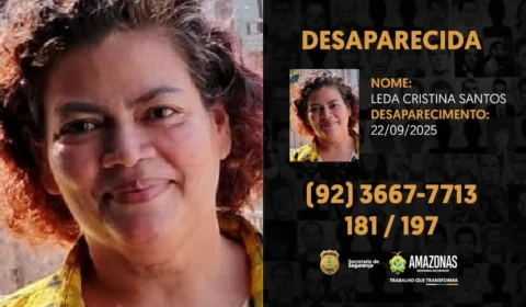 Polícia pede ajuda da população para encontrar mulher desaparecida em Manaus