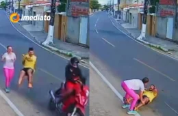 Veja vídeo: Homem é atropelado por motociclista durante corrida em Cascavel