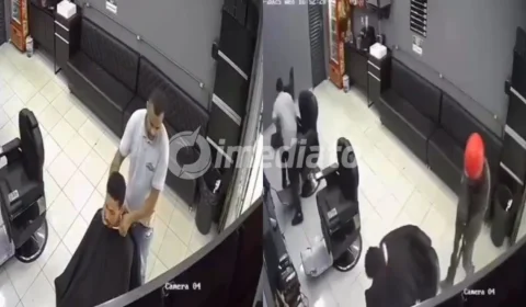 Veja o vídeo: Barbeiro é executado a tiros enquanto atendia cliente em Minas Gerais