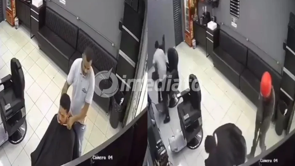 Veja o vídeo: Barbeiro é executado a tiros enquanto atendia cliente em Minas Gerais