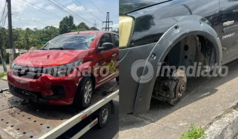 Veja o vídeo: Capotamento na Av. Rodrigo Otávio deixa dois veículos danificados, mas sem vítimas graves