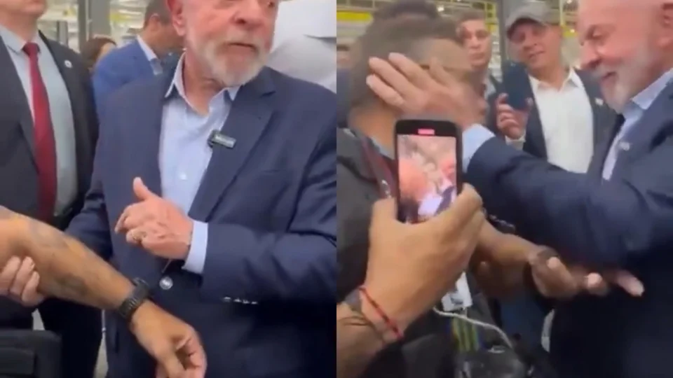 Veja o vídeo: Fotógrafo emociona Lula com declaração de amor e tatuagem em homenagem durante evento na Bahia