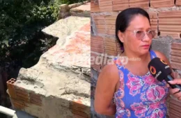 Veja o vídeo: Moradora do Novo Israel denuncia descaso da Prefeitura; ‘Minha casa tá desabando e disseram que não tem material’, afirma