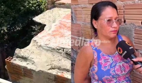 Veja o vídeo: Moradora do Novo Israel denuncia descaso da Prefeitura; ‘Minha casa tá desabando e disseram que não tem material’, afirma