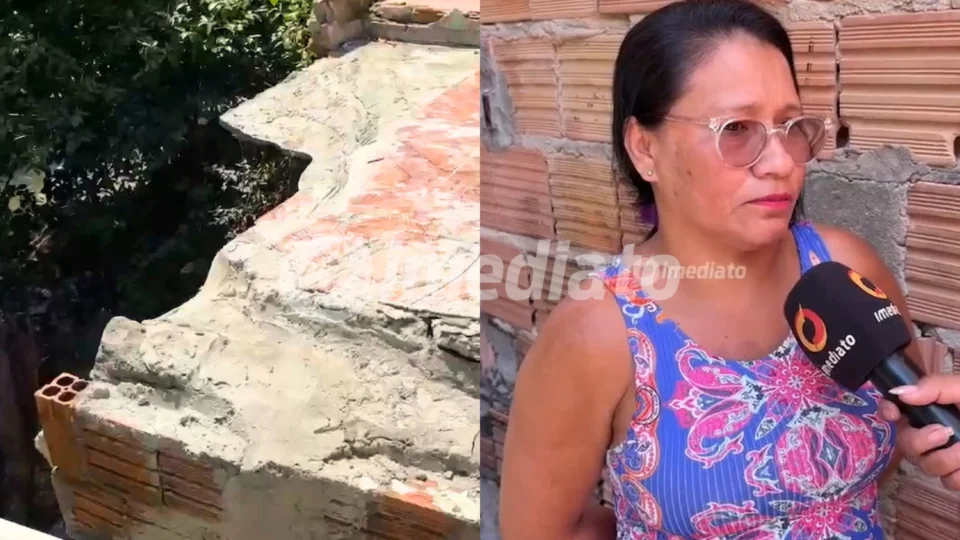 Veja o vídeo: Moradora do Novo Israel denuncia descaso da Prefeitura; ‘Minha casa tá desabando e disseram que não tem material’, afirma
