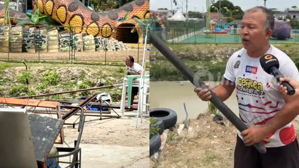 Veja o vídeo: Ambulantes recebem ordem de despejo da Prefeitura por trabalhar na calçada do ‘Parque Gigantes da Floresta’