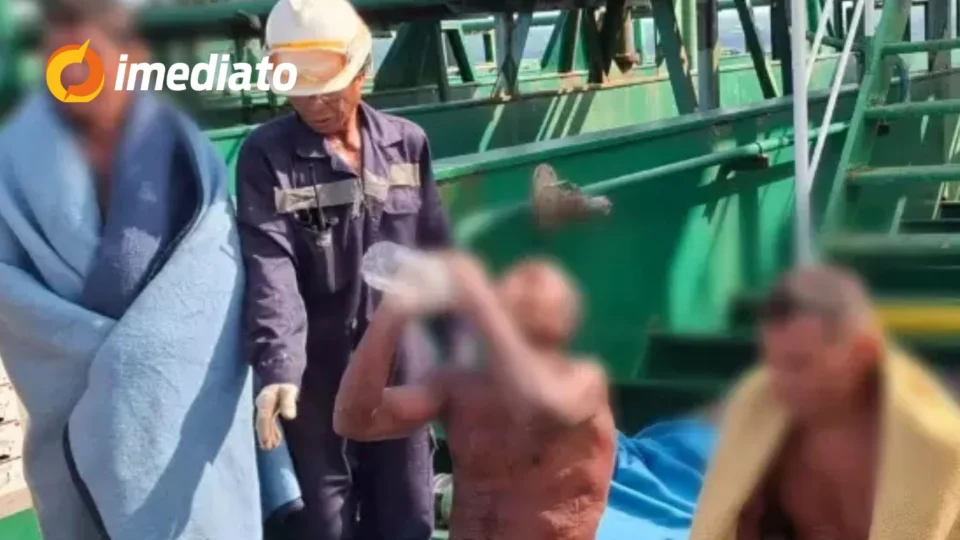 VÍDEO: Após quatro dias à deriva, pescadores são resgatados com vida no litoral do Pará