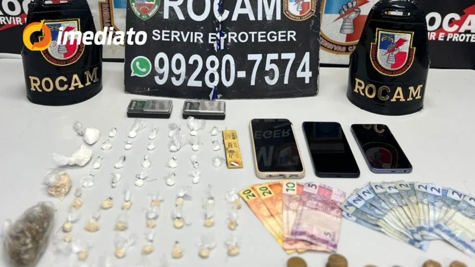 Denúncia anônima leva à prisão de homem foragido por tráfico de drogas no bairro Colônia Terra Nova