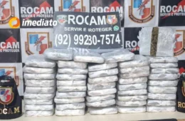 Rocam apreende 48 tabletes de drogas avaliados em R$ 200 mil em operação no porto de Coari