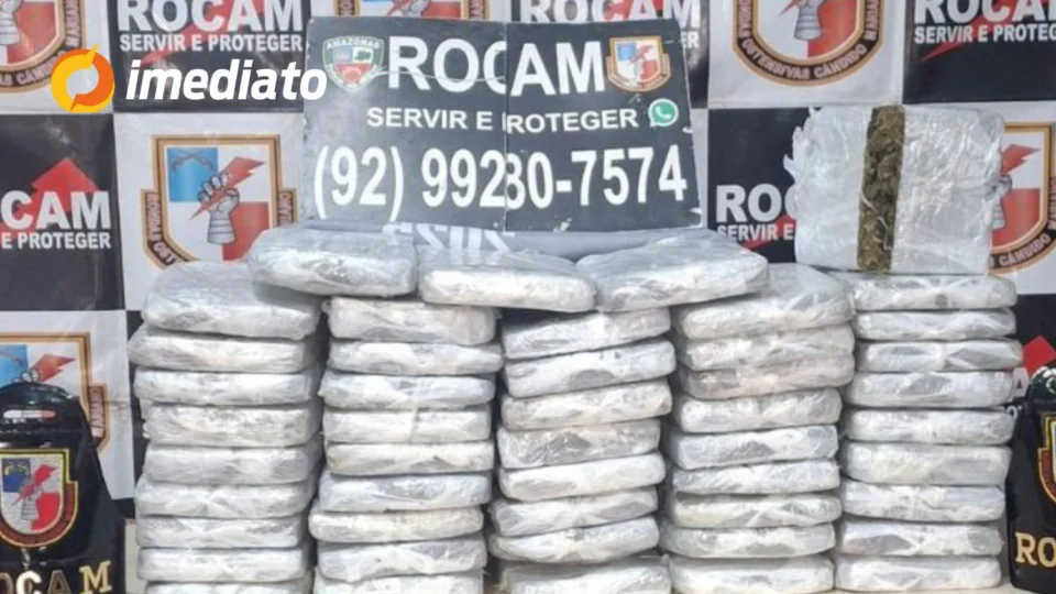 Rocam apreende 48 tabletes de drogas avaliados em R$ 200 mil em operação no porto de Coari