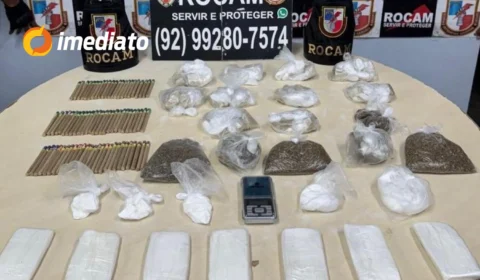 ROCAM apreende drogas no Beco Vitória Régia, bairro Mauazinho