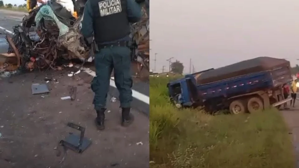 Vídeo: Colisão entre três veículos deixa uma pessoa morta e três feridos na BR-316, em Castanhal