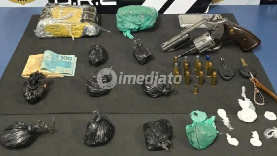 Polícia apreende armas, drogas e munições em operação contra o tráfico e o crime organizado em Roraima
