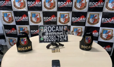 Venezuelano é preso pela terceira vez por porte ilegal de arma durante ação da ROCAM no Centro de Manaus