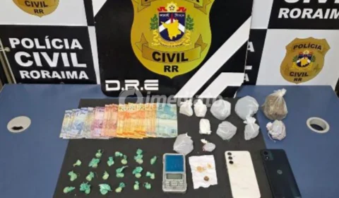 Homem é preso por tráfico de drogas em residência usada como ponto de venda no bairro Cauamé, em Boa Vista