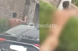 VÍDEO: Motorista registra homem correndo peladão pela avenida Mário Ypiranga, em Manaus