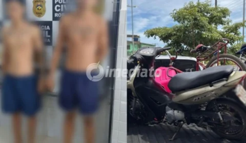 Dois homens são presos após esconder motocicleta furtada dentro de banheiro em Roraima
