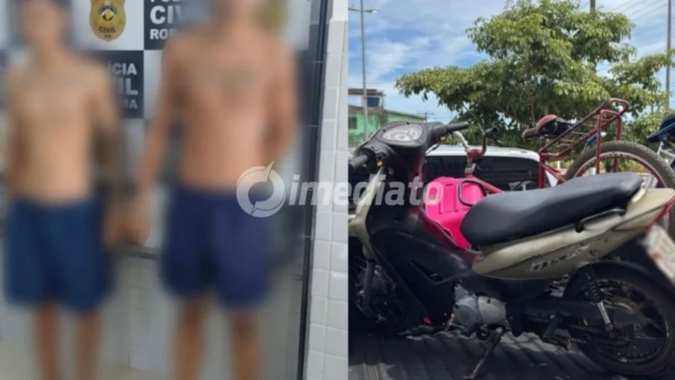 Dois homens são presos após esconder motocicleta furtada dentro de banheiro em Roraima