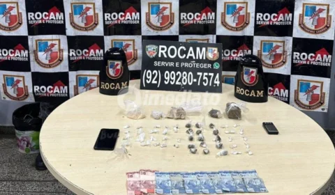 Homem é preso pela ROCAM após tentar se livrar de drogas em beco no bairro Santo Antônio