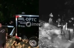 IMAGEM FORTE: Dois homens são executados com tiros na cabeça em ramal no bairro Jorge Teixeira