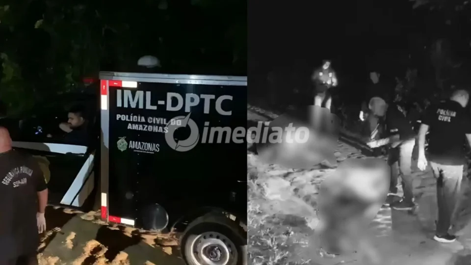 IMAGEM FORTE: Dois homens são executados com tiros na cabeça em ramal no bairro Jorge Teixeira