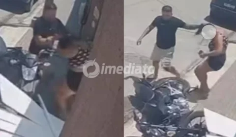 VÍDEO: Homem é preso após invadir clínica de estética e arrastar esposa pelos cabelos