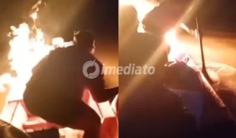 VÍDEO: Mulheres vivem momentos de pânico após incêndio em motor de embarcação no Amazonas