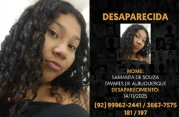 Família pede ajuda para encontrar adolescente desaparecida no bairro Compensa, em Manaus