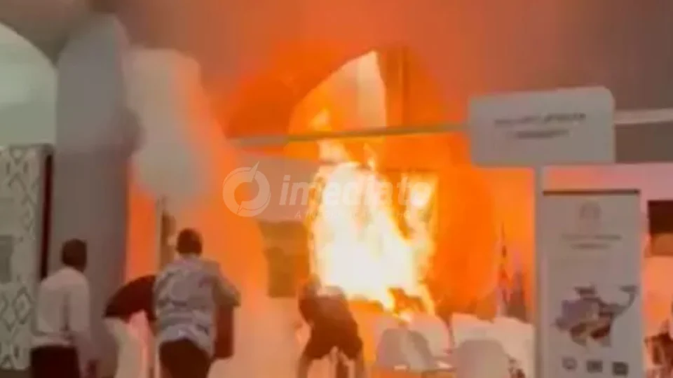 URGENTE: Incêndio atinge pavilhão da Blue Zone na COP30 e provoca evacuação em Belém