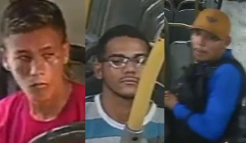 Polícia divulga imagens de suspeitos de assaltos a ônibus da linha 560 em Manaus