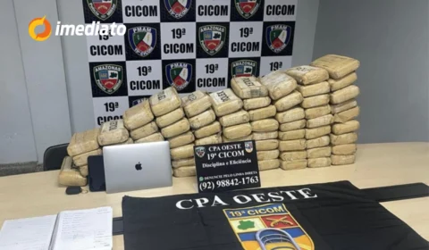 Perseguição na Ponta Negra termina com apreensão de 70 kg de maconha em veículo abandonado