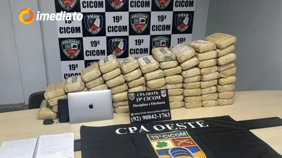 Perseguição na Ponta Negra termina com apreensão de 70 kg de maconha em veículo abandonado