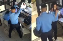 Veja o vídeo: Mulher é brutalmente agredida por colega de trabalho com capacete em condomínio de Salvador; Porteiro ainda não foi preso