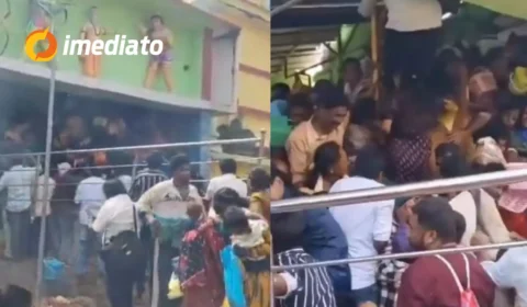 VÍDEO: Tumulto em templo hindu deixa nove mortos e dezenas de feridos na Índia durante festival religioso